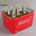 rectangle beer tin ice buckets cooler for sale